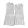 OEM ZHEDA Textured Durable 14 Inch Head Layer Gloves (fireproof Thread) Welding Gloves Comfort Heat Resistance White Work