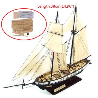1:130 Segeln Diy Schiff Montage Modell Klassische Holzboot Dekoration Holz