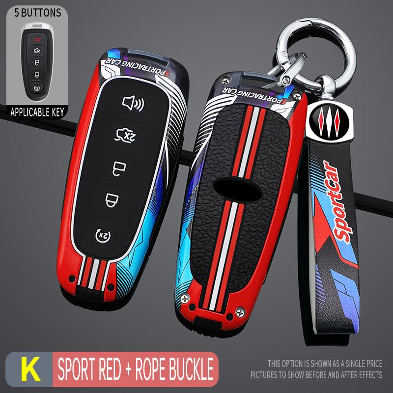 5 Buttons Car Remote Control Key Case Cover Shell Fob For Ford Escape Focus C Max Kuga Edge Explorer Taurus Keyring Accesories