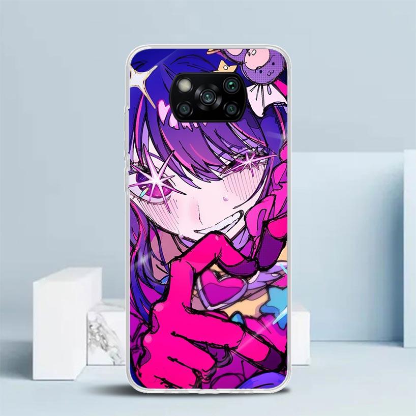 Japan Anime Oshi No Ko Handyhülle Für Xiaomi Poco F7 Ultra X5 X6 X7 Pro M7 Redmi 15C 15 13C 13 12C 12 10C 10 10A 9 9C 9A 9T Hülle