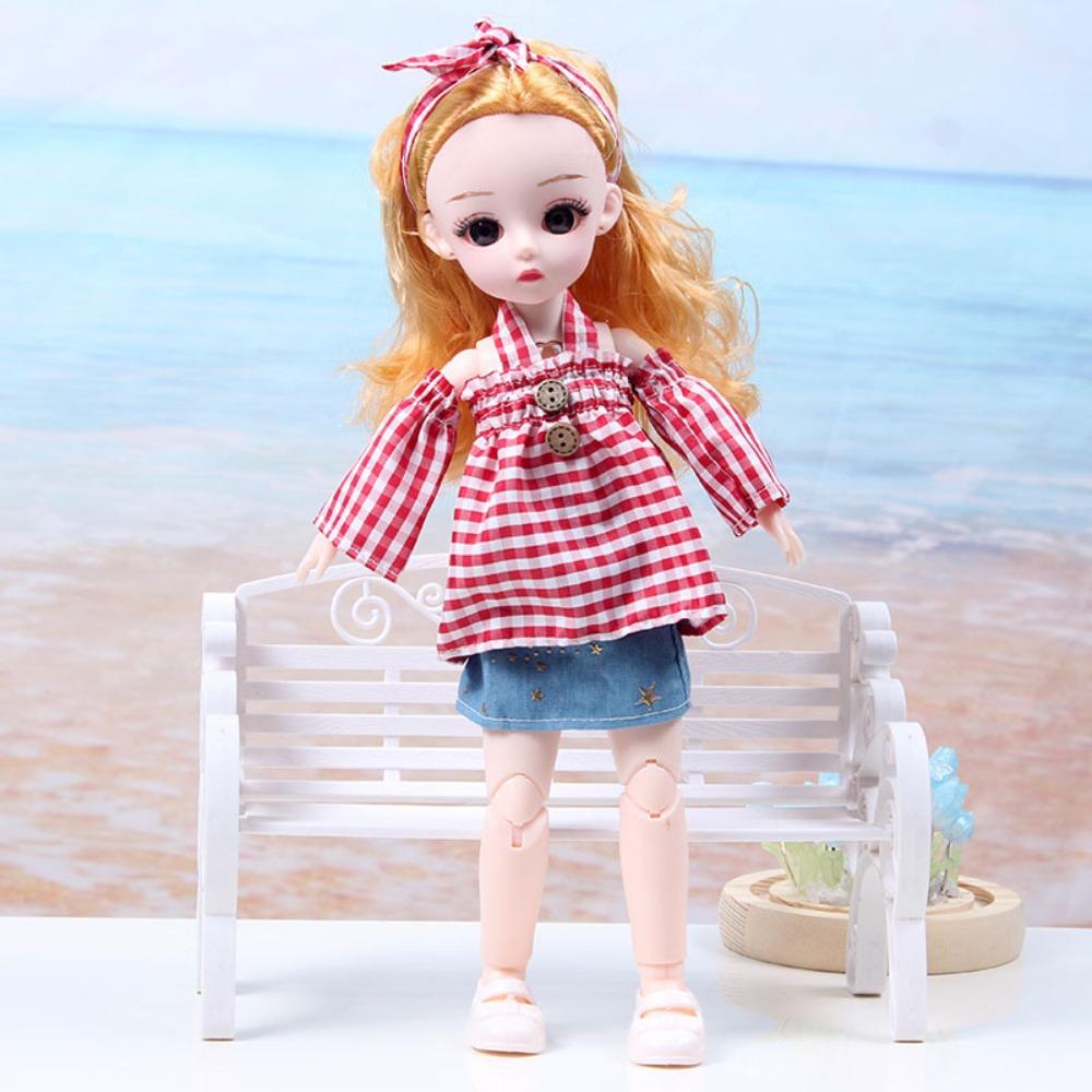 Dress Up 30cm Anime Bjd Doll Spherical Joint 30cm Articulated Toys 1/6 Bjd Dolls  Kids Toy