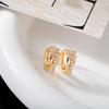 Ear Cuff alla Moda Coreano da Donna con Diamanti Zirconi - Design Minimalista alla Moda