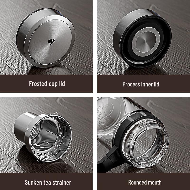 Wanxiang Glass Tea Infuser Bottle with Handle