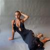 European and American women's clothing neck-hanging dress hollow low-cut tight Spice girl pure desire wind hip-wrapped long dress hollow hip-wrapped