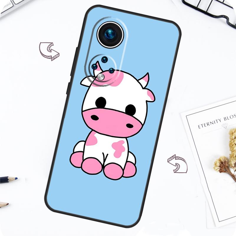 Cartoon Cute Cow Spots Case For Honor Magic 7 5 6 Lite Honor 200 Pro X8b X9a X8a X8 X9 X9c X9b 50 70 90 Lite Cover