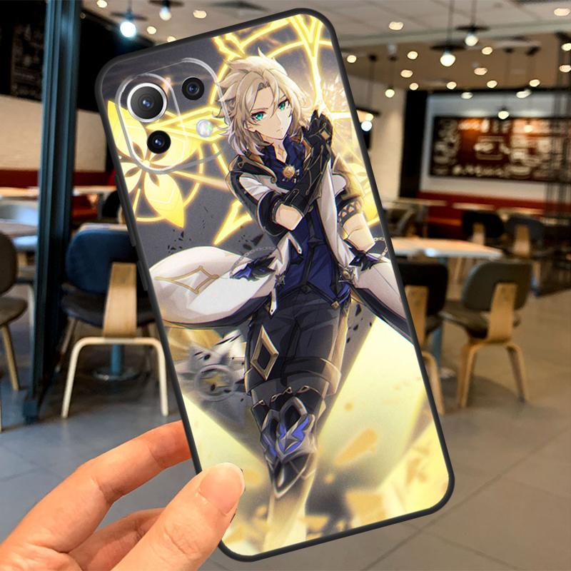 Albedo Genshin Impact Case For Xiaomi 11T 12T 13T 14T Pro 13 14 15 Ultra POCO X7 Pro X3 X5 X6 M6 F5 F6 Pro Coque