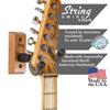 String Swing - CC01K - Wall Mount Guitar Hanger & Mounting Bracket Holder for Acoustic Guitar & Electric Guitar Cherry