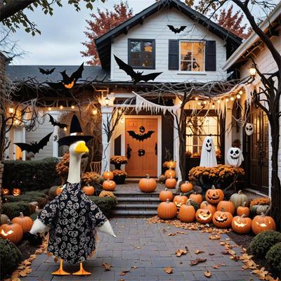 Halloween Porch Outfit Witch Clothes For High Cement Or Plastic Costume For Yard Outdoor Garden Patio Dress Up Concrete Statue Holiday Decor