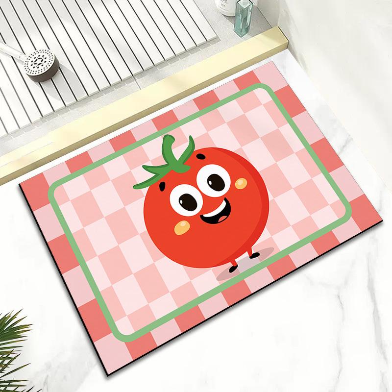 

Новый бытовой мультяшный милый коврик из диатомовой грязи для прихожей, комнаты, крыльца, ванной комнаты, абсорбирующий, нескользящий и пачкающийся 40 * 60CM Diatom Mud