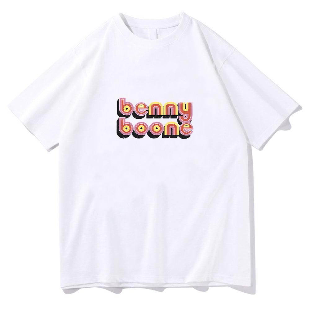 Benny Boone 70s Tee Benson Boone Vintage Vintage Letter Print Clothes Fan Summer Tee Fan Gift Top Women Men Cotton T Shirts Y2K S