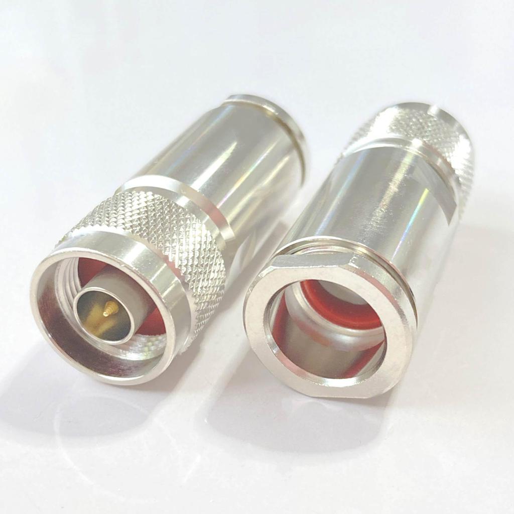 N-Type Male Connector for 10D, NP-10, Pure Copper Gold-Plated Inner Conductor, High-Heat Resistant PTFE Teflon Insulation, N-Type Connector, NP