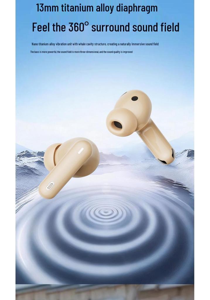 B44 True Wireless Bluetooth Earbuds: Long Battery, Noise-Cancelling, High-Quality Sound, Digital Display