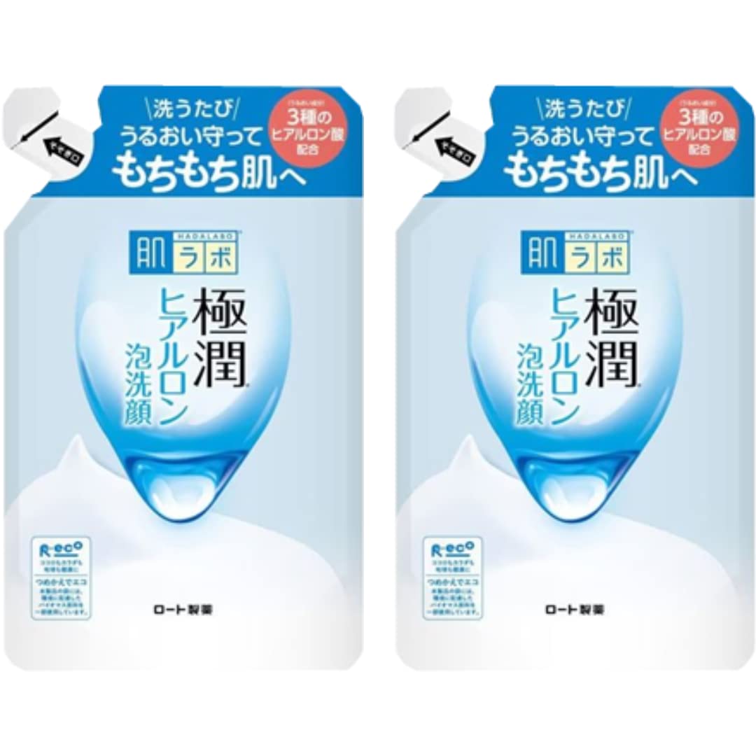 

Set of 2 Hada Labo Gokujun Foam Facial Cleansing Hyaluronic Acid Refill 140mL [Bulk purchase]