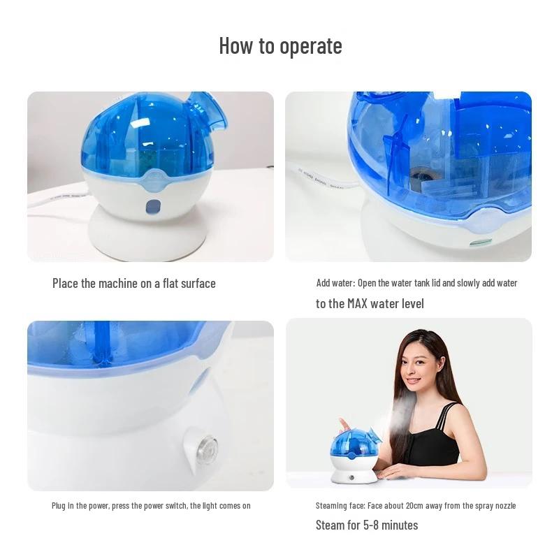 K-SKIN Nano Ionic Cold Mist Facial Steamer CN Plug (adapter Included)