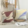 Colorful Marble Pattern Cushion Cover Short Plush Double-Sided Printing Home Machine Washable In Warm Winter Pillow Cover