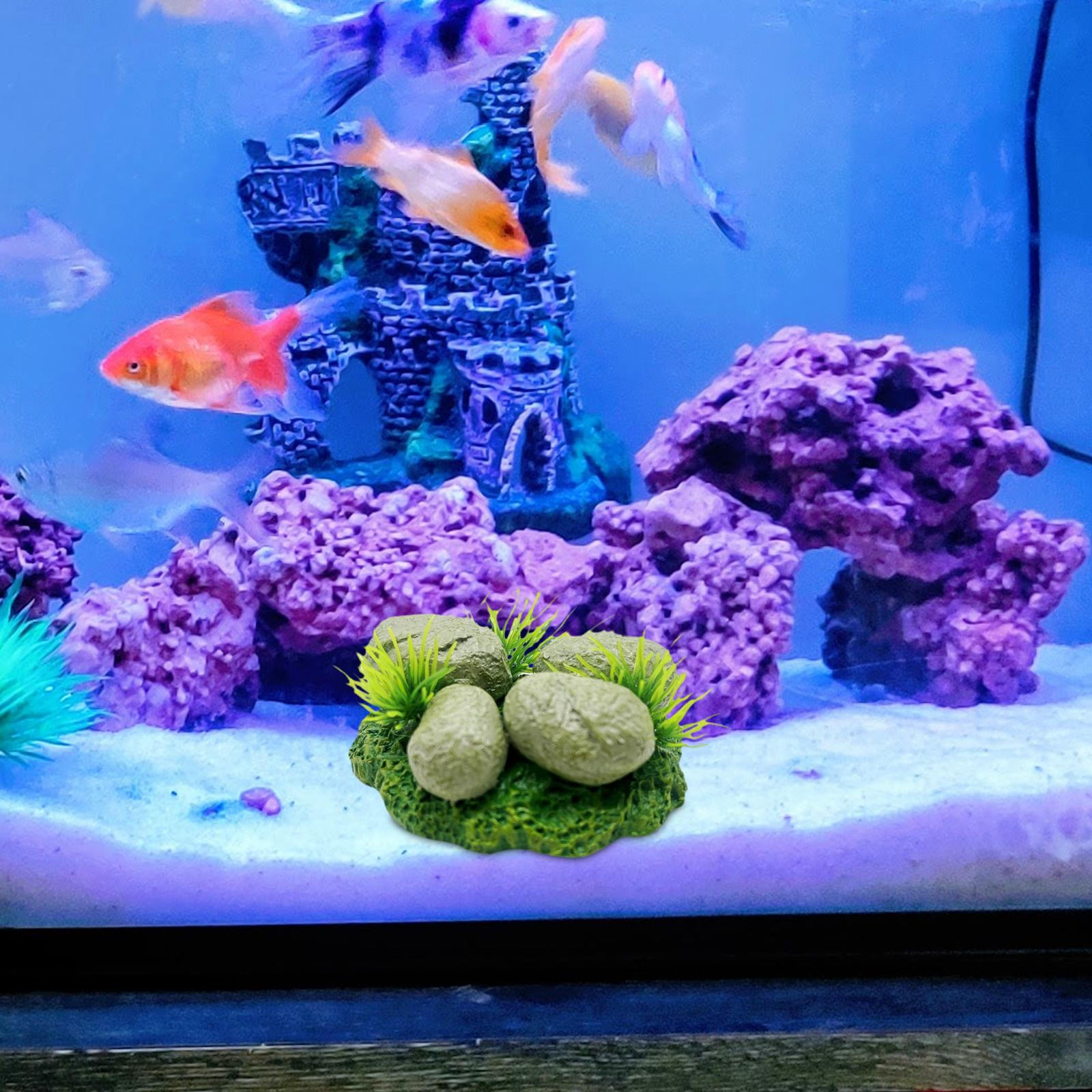 

Aquarium Rock Decoration Figurine Landscaping Hiding Cave Fish Tank for Living сірий колір