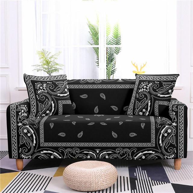 

Эластичный чехол для дивана Seater для гостиной, винтажный цветочный чехол «все включено», L-образная защита для дивана, защита от грязи, домашний декор 1 seat 90-140cm