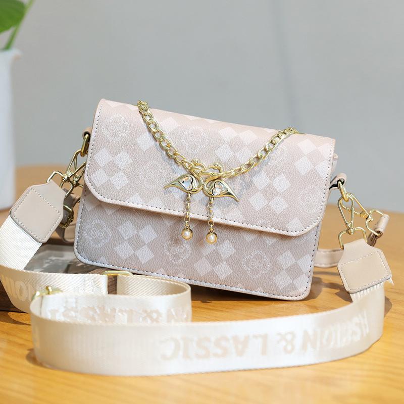 Bag 2025 new flower versatile foreign style women's simple shoulder oblique span bag chain bag
