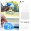 Car Certification Storage Pouch Vehicle Tag Pouch Windshield Tabs Holder