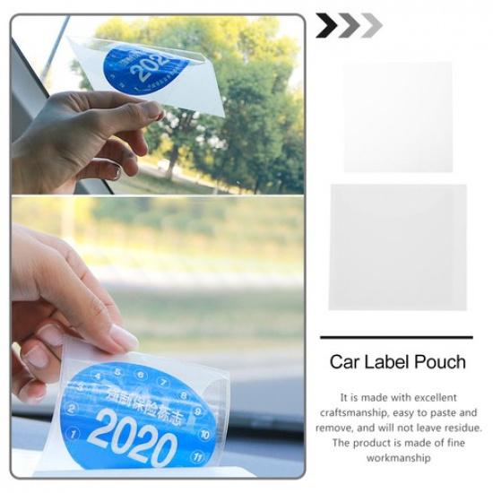 Car Certification Storage Pouch Vehicle Tag Pouch Windshield Tabs Holder
