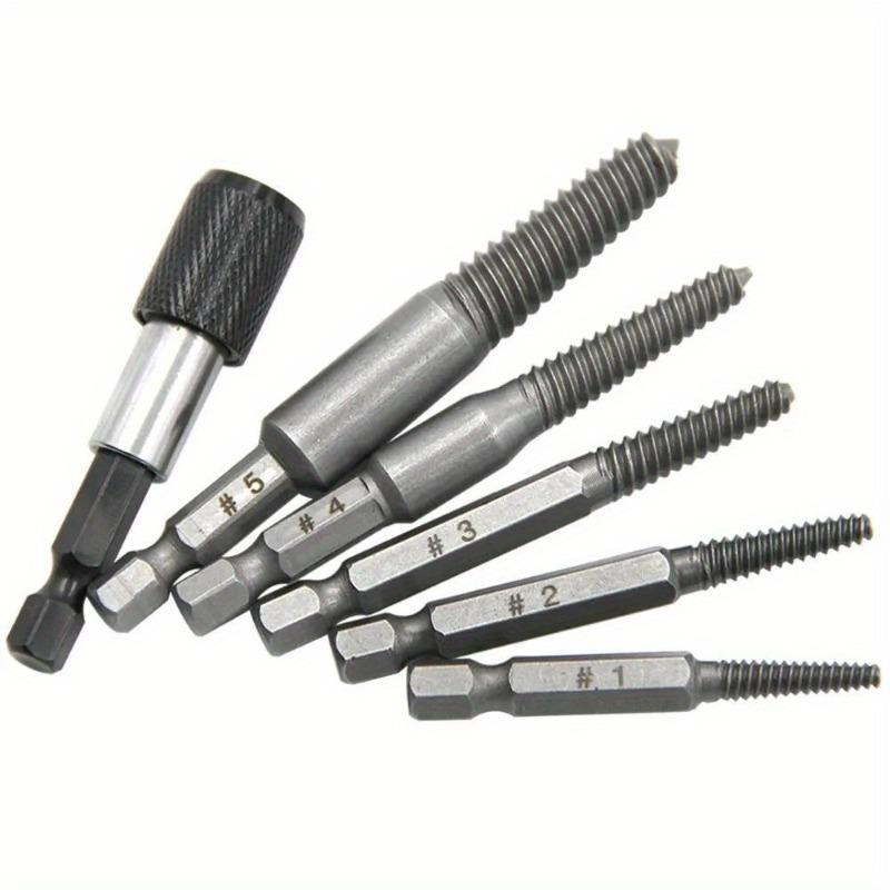 

6pcs/11pcs Hexagonal Handle Broken Head Screw Extractor 60mm Electric Hexagonal Broken Thread Removal Tool Set