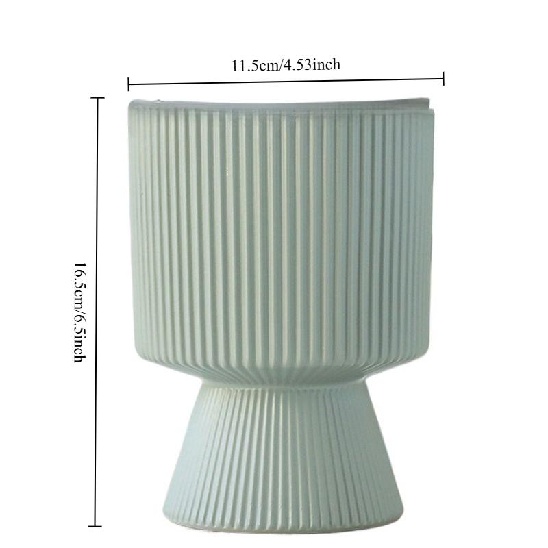 

Ceramic Flower Pot with Tray for Butterfly Orchid Special Orchid Pot for Living Room Succulent Flower Pot Medium зелений