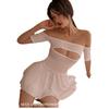 Sexy Underwear Hot Pure Desire Temptation Pajamas Sexy Chest Hollow Nightdress Elastic Tight Body Free Suit