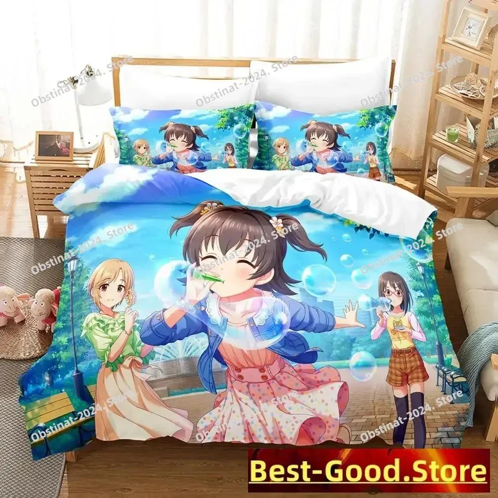New THE iDOLM@STER Cinderella Girls Starlight Stage Bedding Set Printed Bed Set With Pillowcase Bed Duvet Cover Single Double