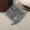 Men's Fashionable Tree Pattern Zipper Wallet Durable PU Leather Card Organizer with Coin Pouch