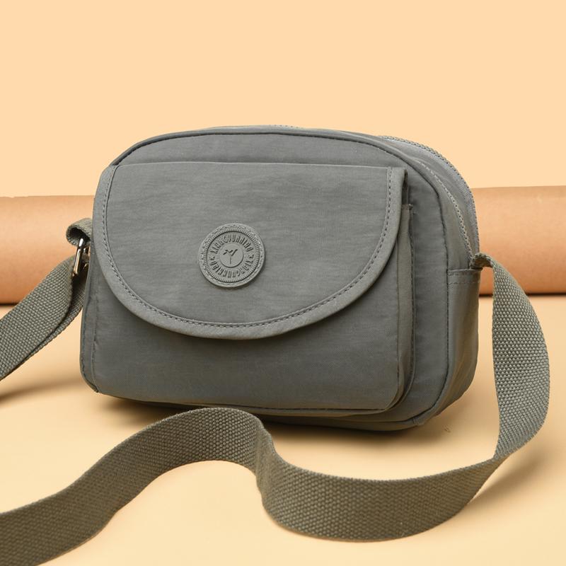 Small Square Bag Women's Shoulder Bag Nylon Crossbody Bag Mobile Phone Bag