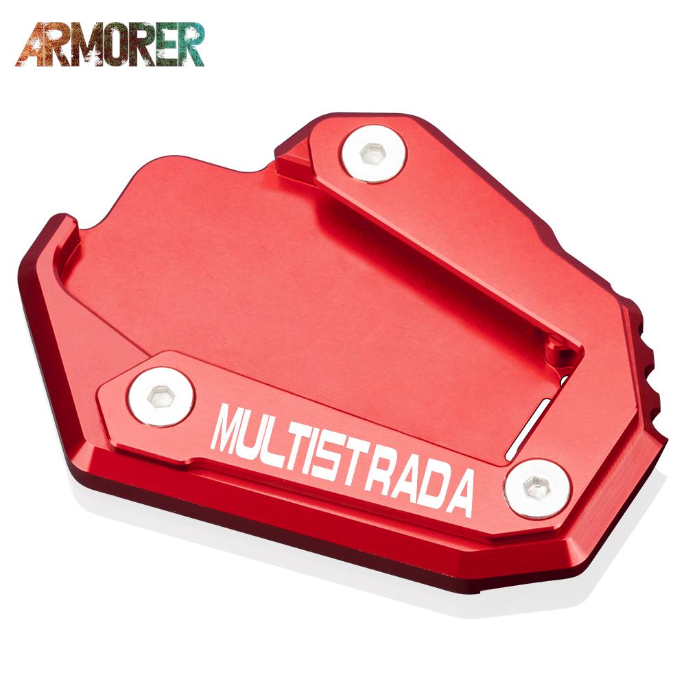multistrada 1200 Enduro 1200S 1260 Enduro 1260S Side Stand Pad Plate Kickstand Enlarger Support Extension Motorcycle