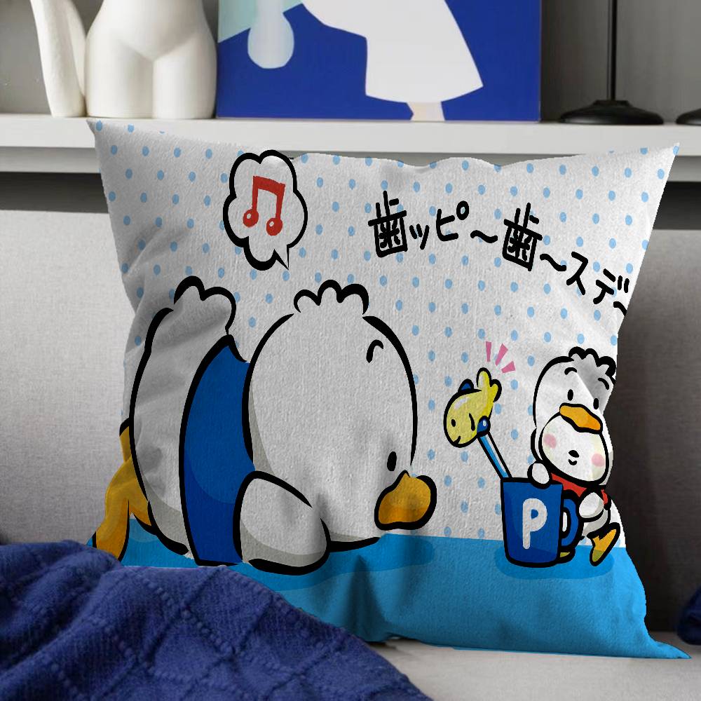 A-ahiruno P-pekkle Cartoon Stitch Lucky Dragon Pillow Cover Sofa Cushion Cover Home Room Decoration Children Gift