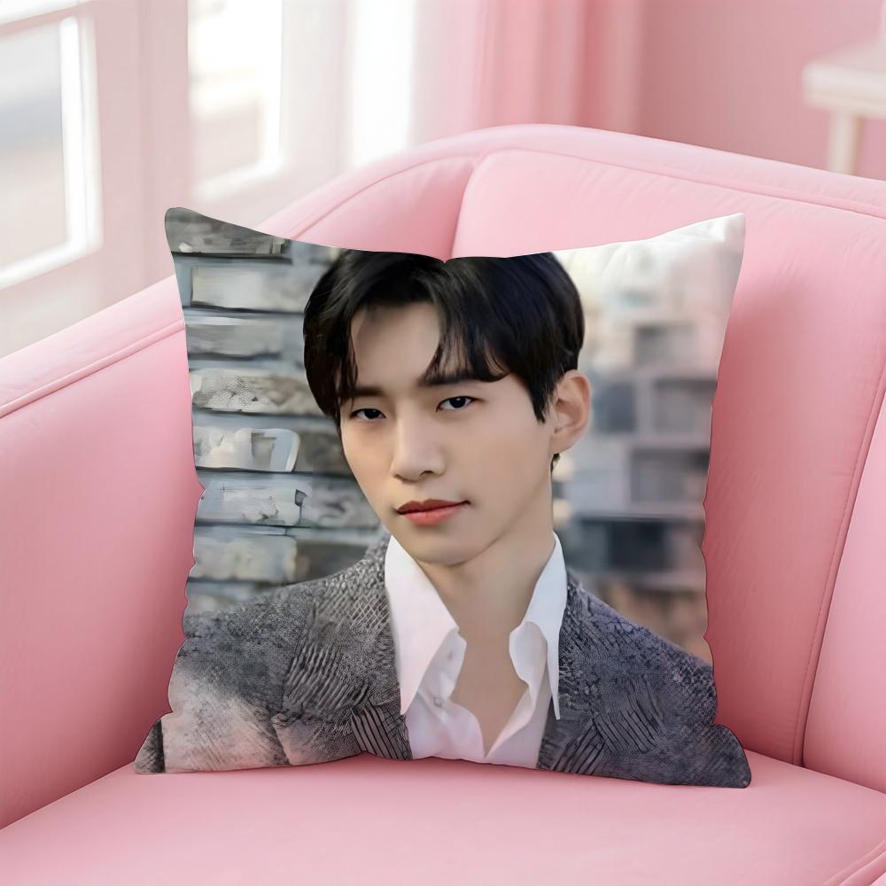 singer charismatic JJunho Cushion Cover Pillow Case Soft Skin Friendly Fabric Concealed Zipper