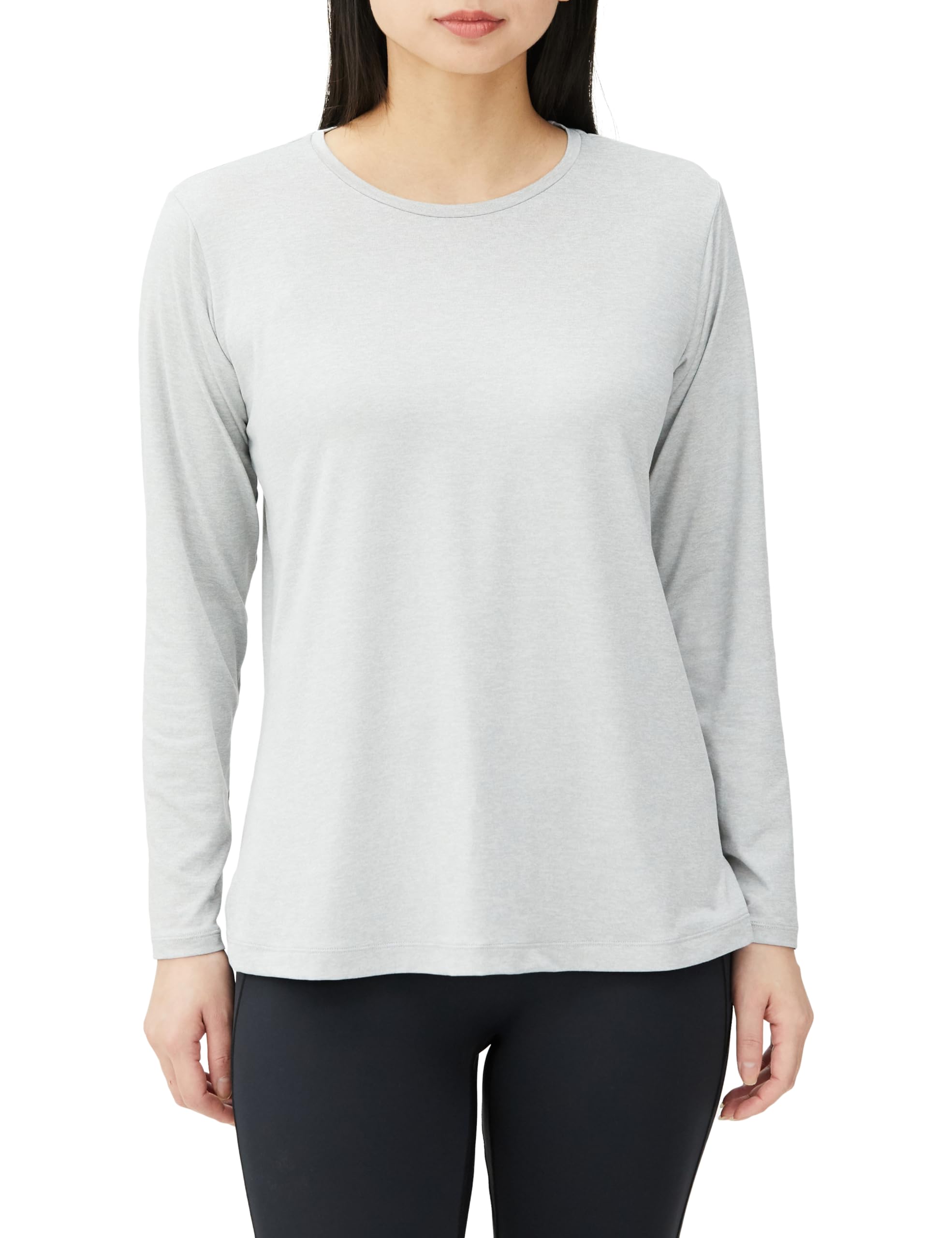 

Danskin ALL DAY ACTIVE LIGHT Medium Size S L/S TEE, Gray,