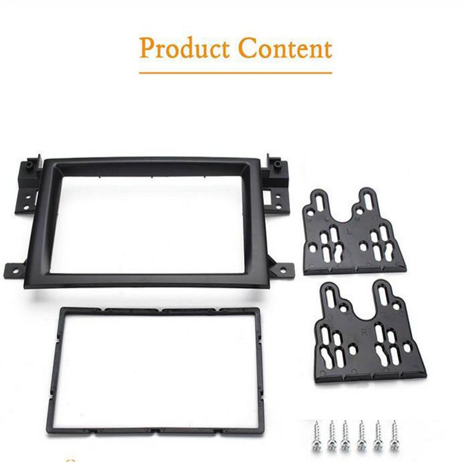 For 2005-2014 Suzuki Grand Vitara 2 DIN Stereo Radio Fascia Panel Frame Kit