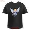 Magical Fairy Pixel Art Cotton T Shirt Ta044100 Vintage Washed Stretched Unisex Fashion Comfortable Casual Graphic Slightly