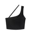 Slant shoulder beauty back sling vest women's integrated bra without steel ring bra sexy base inner cover Spice girl chest wrap tube top