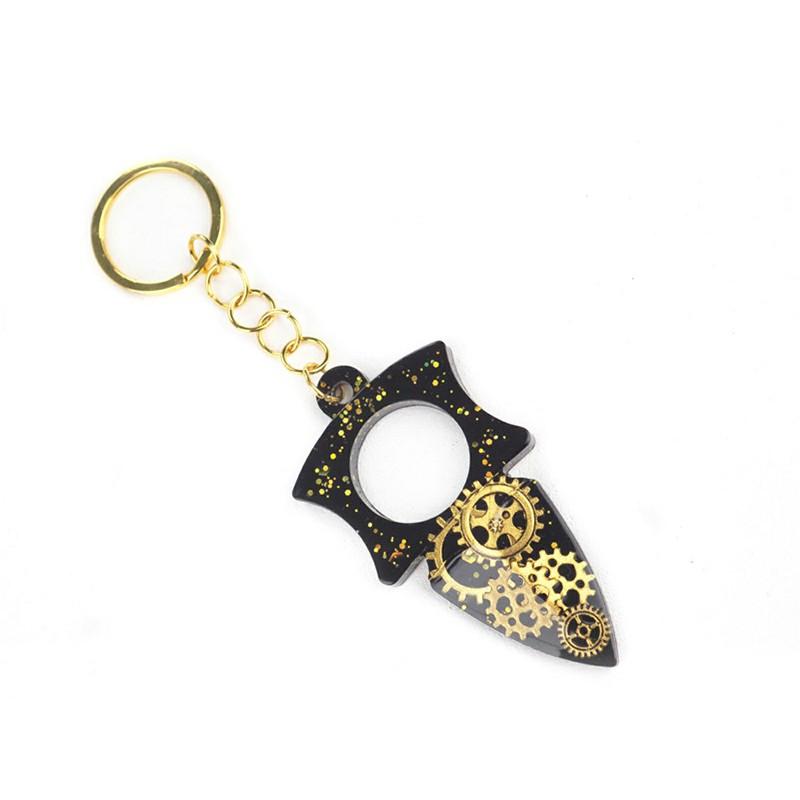 Ninja Tool Naruto Shuriken Keychain Resin Mold DIY Silicone Mold Knife Shape Keychain Mould