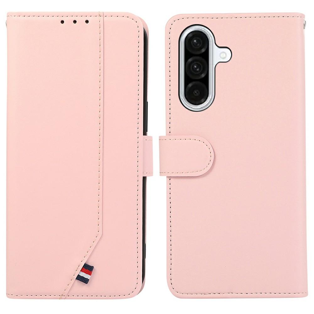 

Для Samsung Galaxy A26 5G Чехол Блокировка RFID Флип Кожаный Чехол для Телефона Pink