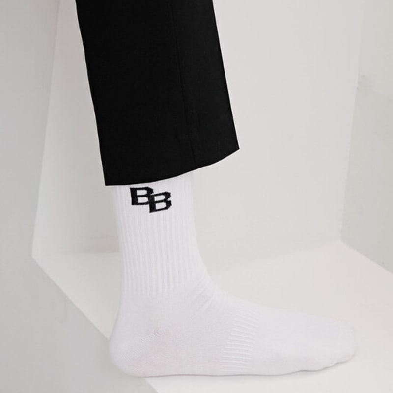 Bananasisters Men's BB Logo Ribbed Socks_2 Colors