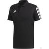 Tiro 19 Striped Fashion Versatile Simple Short Sleeve Polo Shirt Men Polo Shirts Black DU0867