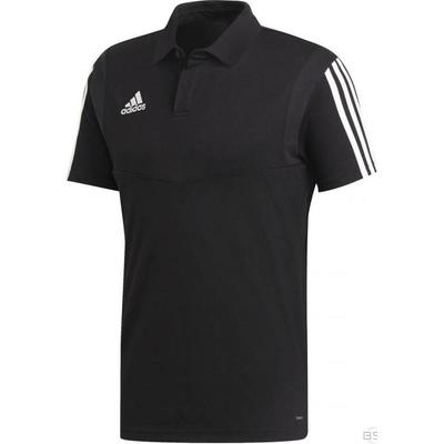 Tiro 19 Striped Fashion Versatile Simple Short Sleeve Polo Shirt Men Polo Shirts Black DU0867