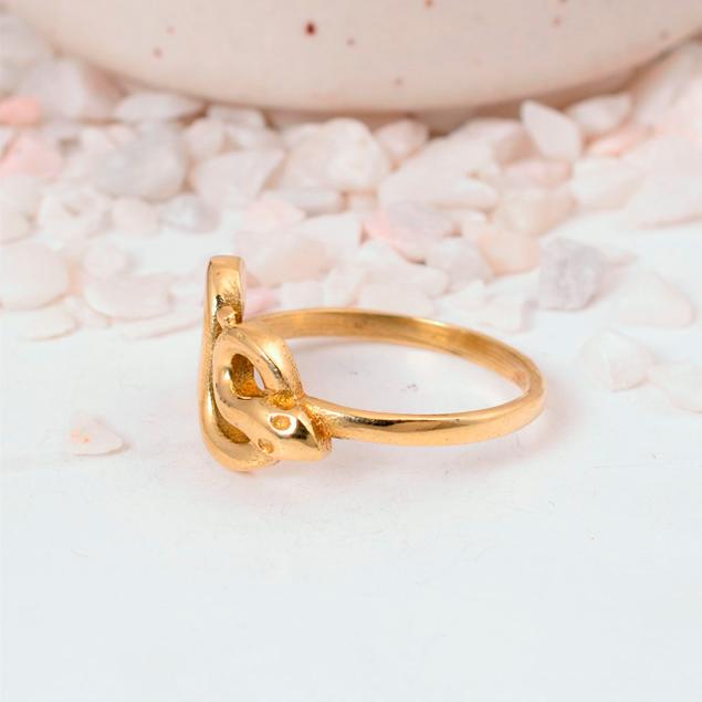 Adjustable Snake Ring Gold Plated | Serpent Brass Boho Wrap Jewelry | Unique Spiritual Gift for Her/Him