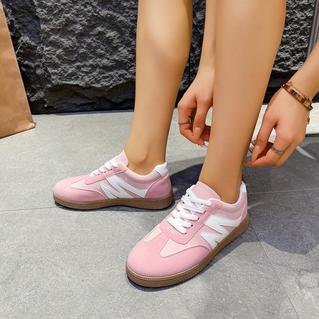 Women's Retro Large Size Deqin Shoes Breathable Flat Bottom Board Casual Shoes Spring Summer New Style Versatile White Sneakers