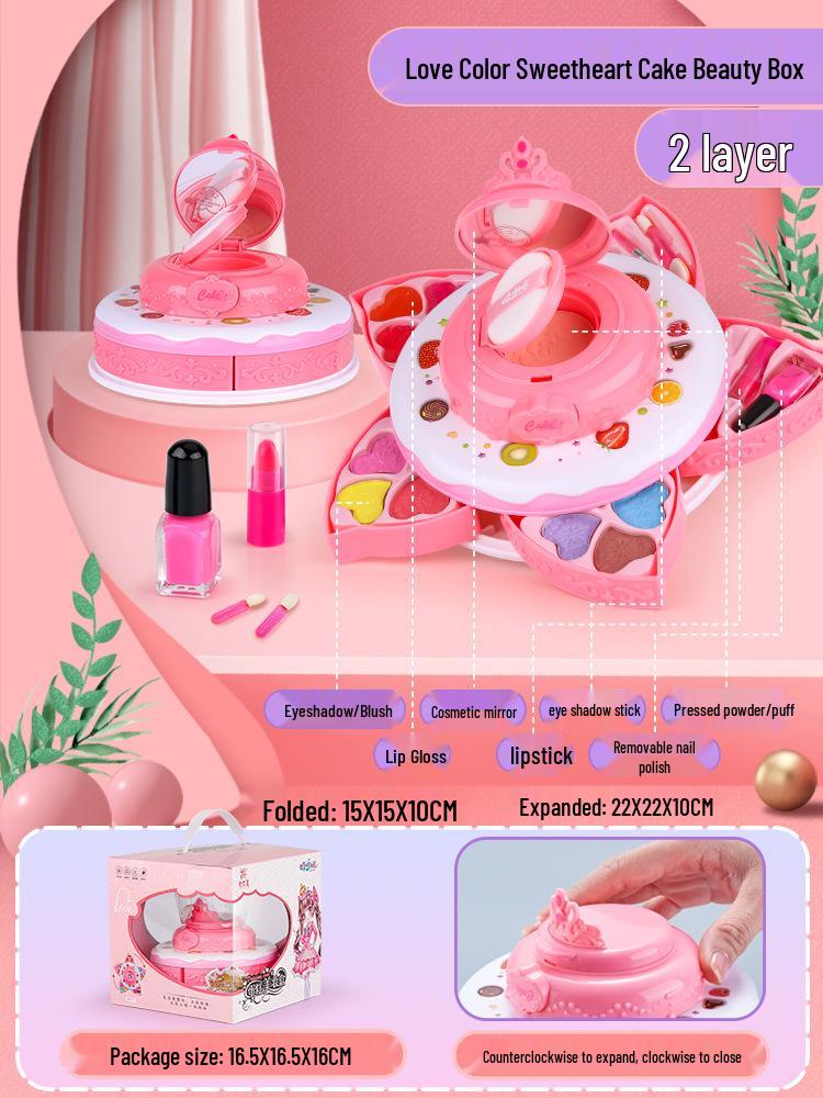 Children's Cross-border Makeup Set: Little Princess Cosmetics & Art Box - Perfect Birthday Gift