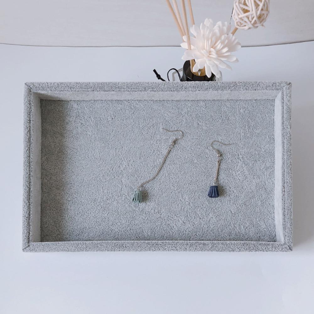 Small Fleece Ring Plate, Stud Earrings, Earrings Plate, Empty Plate, Jewelry Display Rack, Jewelry Storage Box, Tray.