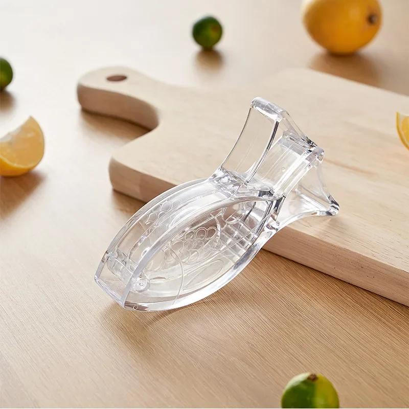 Home Manual Lemon Squeezer Kitchen Fruit Mini Manual Juicer Bird Shape Transparent Outdoor Portable Lemon Juice Press Reusable