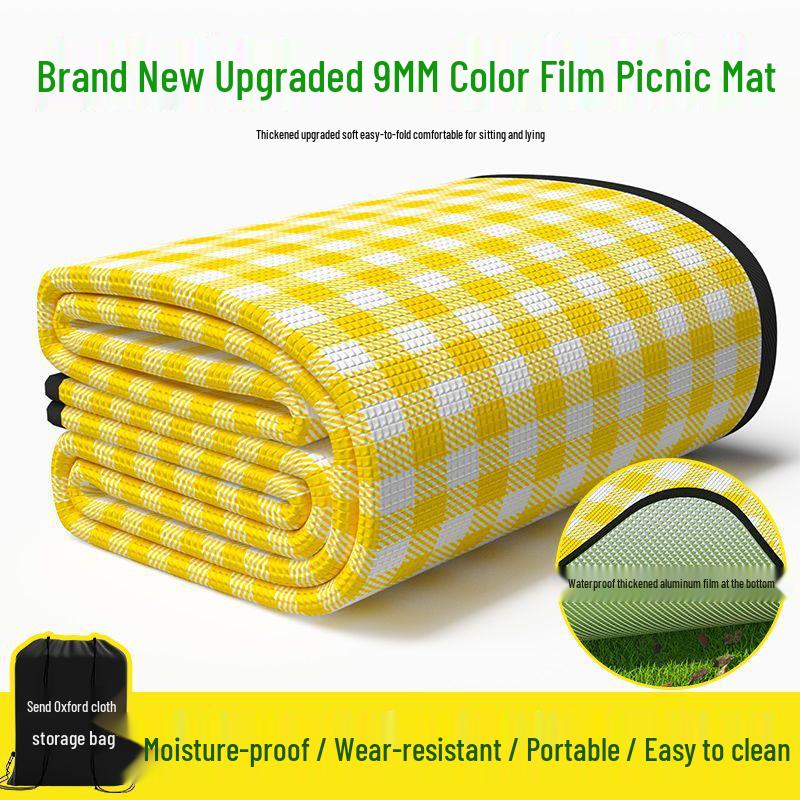 Wasserdichte Picknick- und Campingmatte für den Außenbereich: Dick, Tragbar, Feuchtigkeitsbeständig für Strand, Rasen, Zelt und Krabbeln