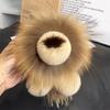 Rabbit Furs Ball Keychain Pompom Fluffy Fur Lion Pendant Charm with Custom Color & Logo for Four Seasons Use