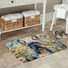 1PC Bulldog Pattern Kitchen Rugs Non-Slip Home Door Mats Pop design Living room Rug Bath Mat Carpet for Home Sink Laundry Decor